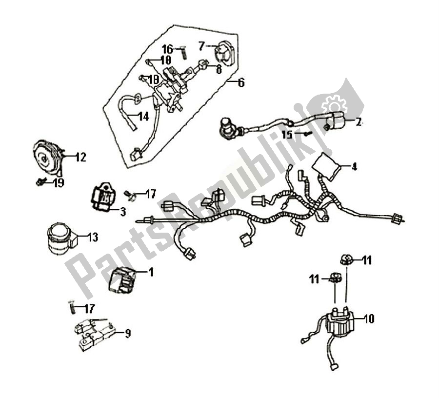 All parts for the Electrische Delen of the SYM Symphony 50 2000 - 2010