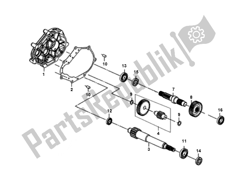 All parts for the Aandrijfassen of the SYM X PRO 50 AE 05W5 NL L4 2000 - 2010