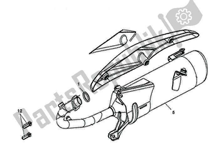 Toutes les pièces pour le échappement du SYM X PRO 50 AE 05W5 NL L4 2000 - 2010