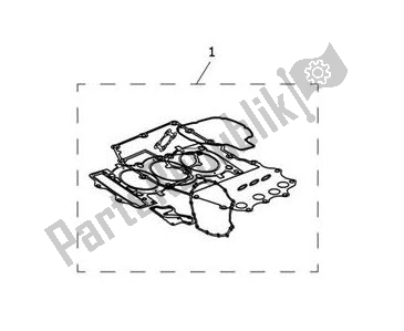 All parts for the Gasket Kit Engine Complete of the Triumph Tiger 1200 XCX 1215 2018 - 2020