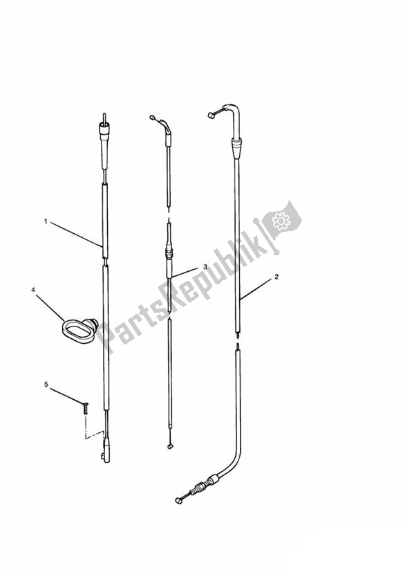 Todas las partes para Control Cables de Triumph Daytona 750 & 1000 748 1990 - 1993