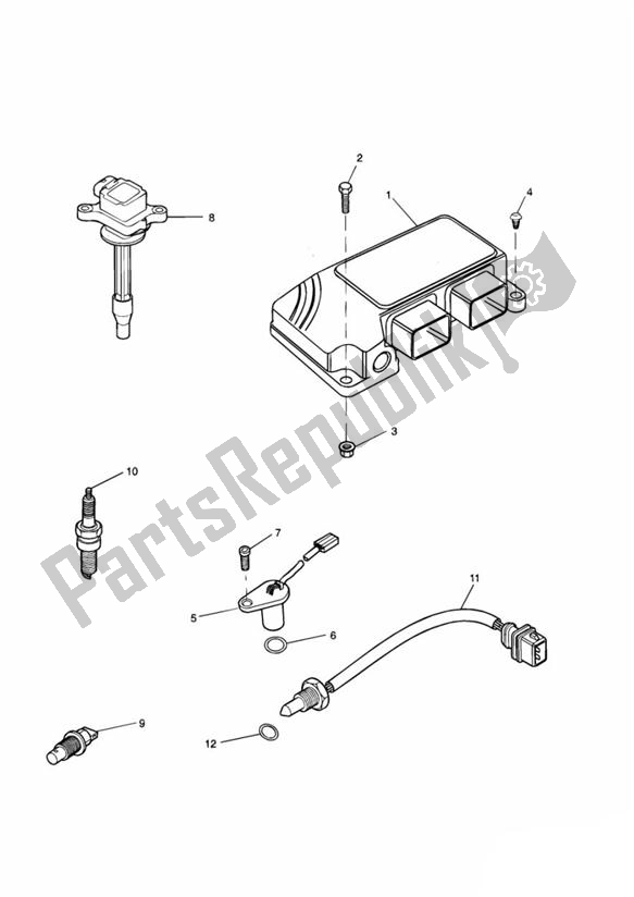 Tutte le parti per il Engine Management del Triumph Speed Triple 955I From VIN 141872 2002 - 2004