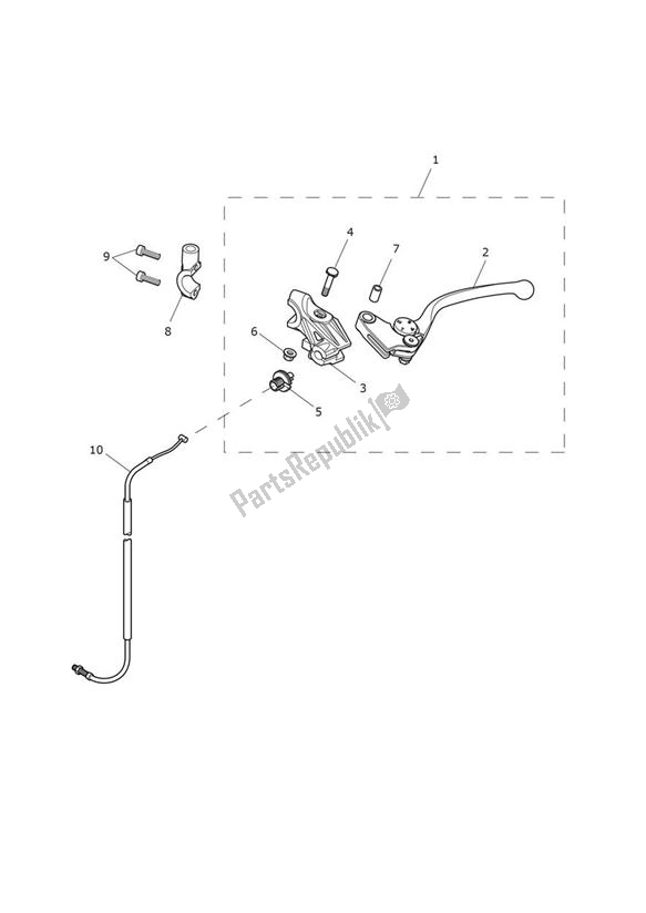 Todas las partes para Control De Embrague de Triumph Tiger XCX UP TO VIN 855531 1215 2015 - 2017