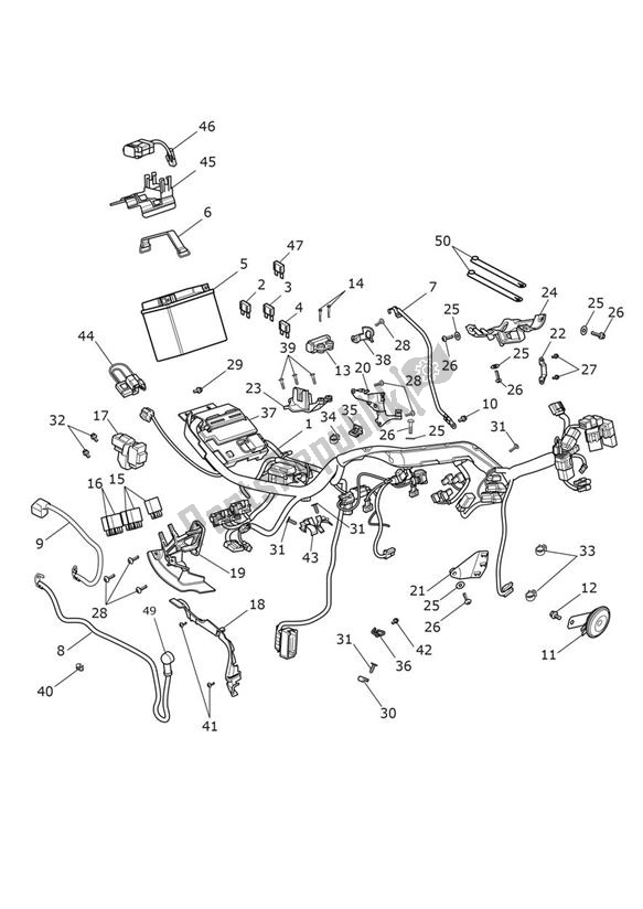 Tutte le parti per il Electrical Equipment - Street Scrambler Up To Vin 914447 del Triumph Street Scrambler UP TO VIN 914447 900 2017 - 2018