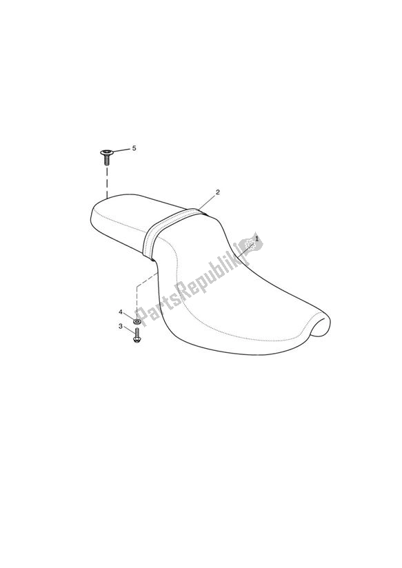 Tutte le parti per il Posto A Sedere del Triumph America EFI From VIN 468390 865 2008 - 2017