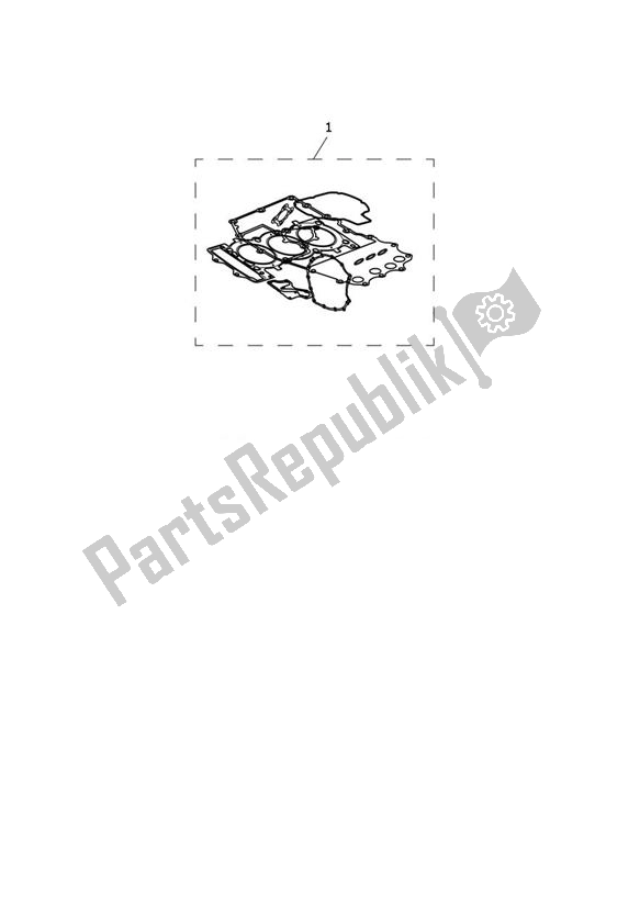 Alle onderdelen voor de Engine Gasket Kit Complete van de Triumph Tiger 1200 GT 1215 2022 - 2024