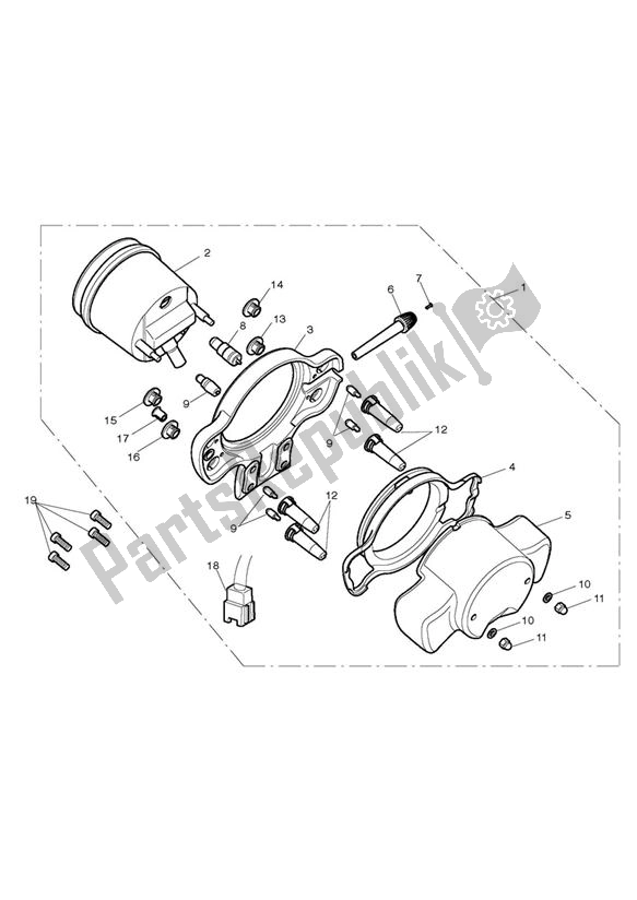 All parts for the Instrumente Up To Vin 447045 of the Triumph Scrambler EFI UP TO 2015 865 2008 - 2016