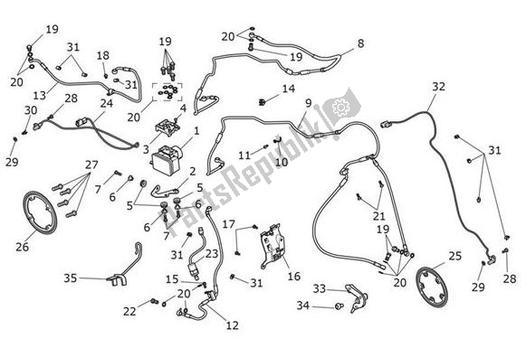 Alle onderdelen voor de Abs van de Triumph Scrambler 1200 XE UP TO AC 8498 2019 - 2021