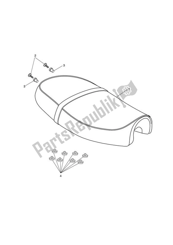 Todas las partes para Asiento de Triumph Scrambler EFI UP TO 2015 865 2008 - 2016