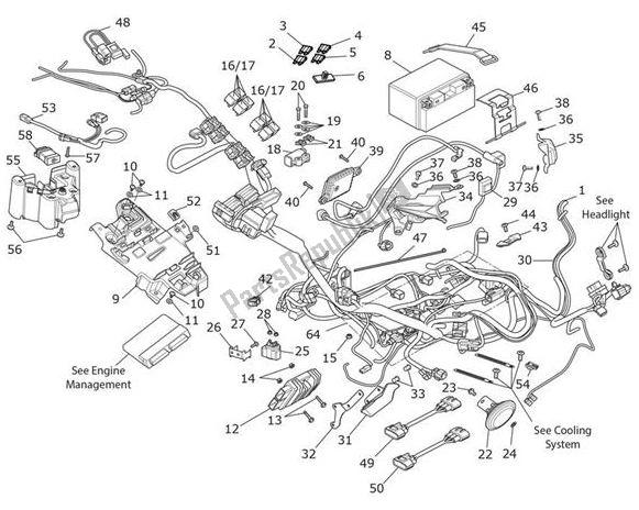 All parts for the Electrical Equipment of the Triumph Speed Triple S From VIN 867685 1050 2018 - 2021