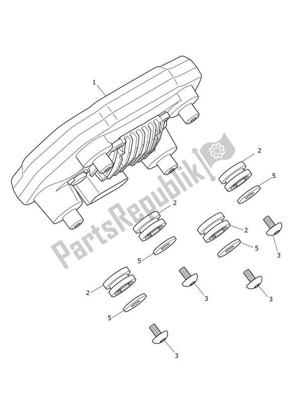 Toutes les pièces pour le Instrument du Triumph Speed Triple 1200 RR 1160 2021 - 2024