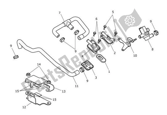 Toutes les pièces pour le Contrôle Des émissions du Triumph Tiger XRT From VIN 855532 1215 2018 - 2021