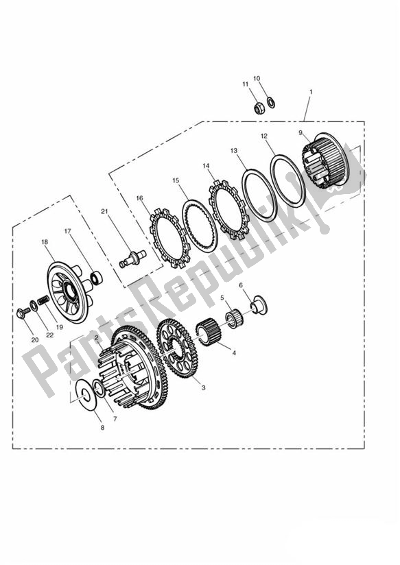 Tutte le parti per il Frizione del Triumph Sprint RS 955 UP TO VIN 139276 1999 - 2002