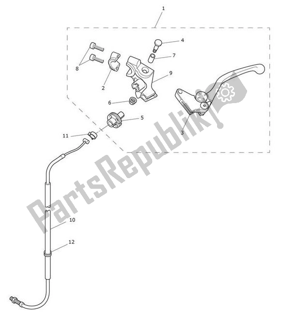 All parts for the Clutch Control of the Triumph Speed Triple S From VIN 867685 1050 2018 - 2021