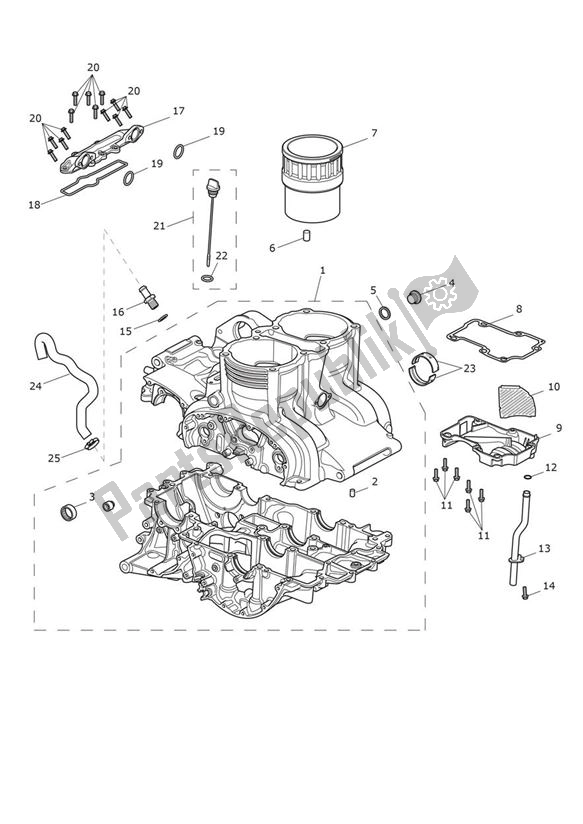 Tutte le parti per il Carter del Triumph Thunderbird LT 1699 2014 - 2018