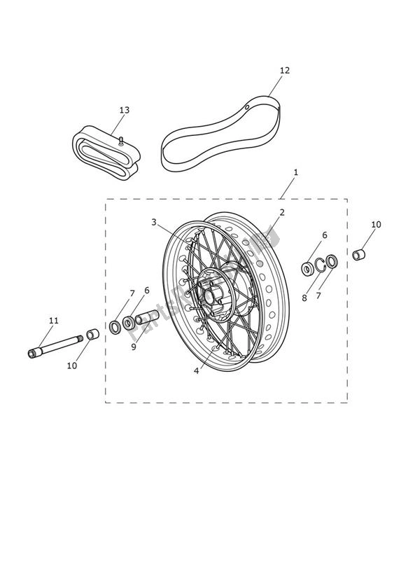 Toutes les pièces pour le Roue Avant du Triumph Thruxton R 1200 2016 - 2020