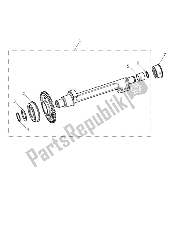 Tutte le parti per il Albero Di Bilanciamento del Triumph Tiger 850 Sport 888 2021 - 2024