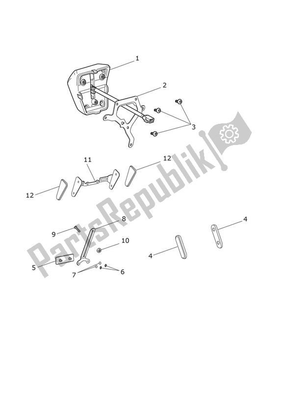 All parts for the Rear Light of the Triumph Tiger 1200 SE Alpine 1215 2020 - 2021