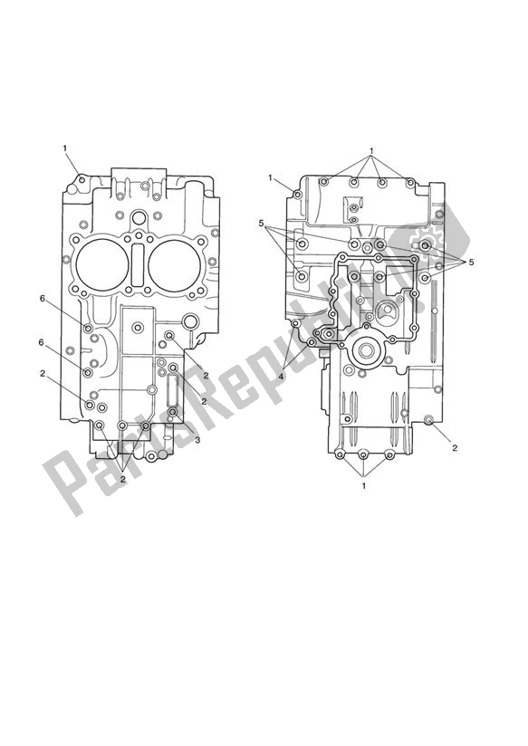 Todas las partes para Crankcase Screws de Triumph Speedmaster Carburator 865 2003 - 2007