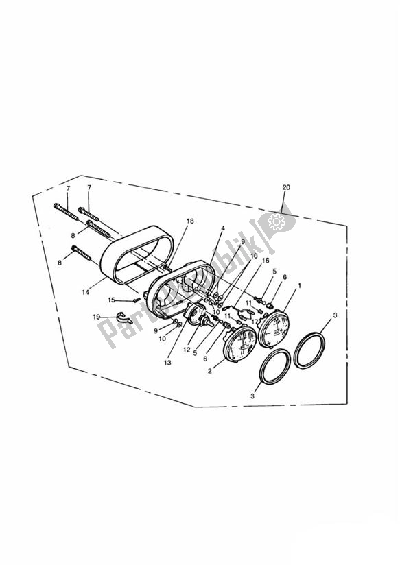 Wszystkie części do Headlight - T400 Triumph Tiger T 400 Carbs 885 1993 - 1998