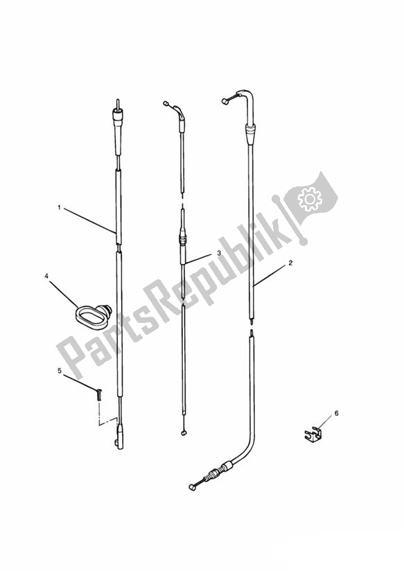 Toutes les pièces pour le Control Cables du Triumph Trophy From VIN 29156 1215 2018 - 2021