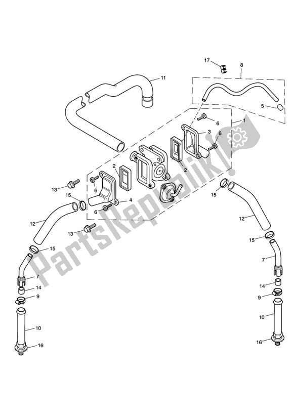 Tutte le parti per il Emission Control Up To Vin317246 del Triumph Bonneville & T 100 Carburator 865 2001 - 2015