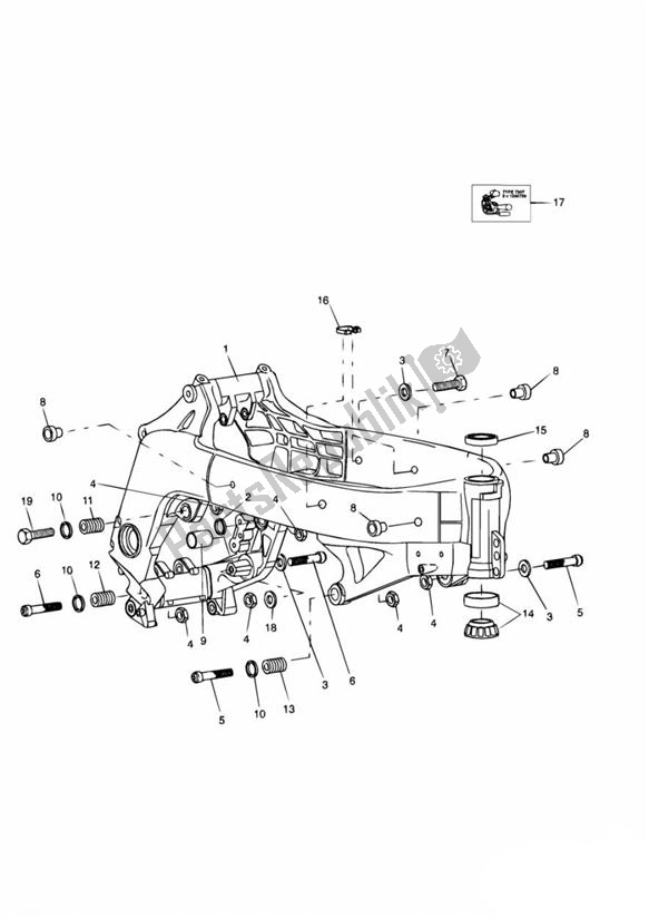 Alle onderdelen voor de Main Frame Assembly van de Triumph Sprint ST 955I From VIN 139277 2002 - 2004