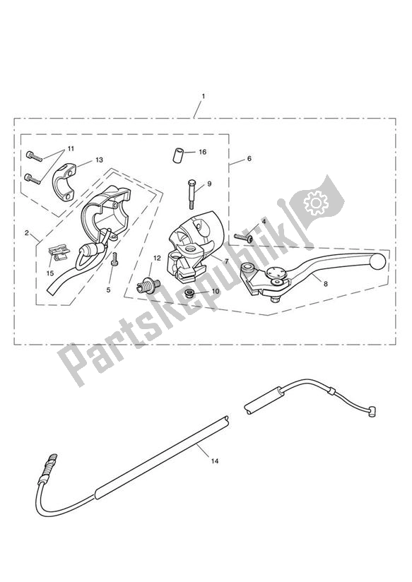 Wszystkie części do Sterowanie Sprz? G? Em Triumph Rocket III Roadster 2294 2010 - 2017