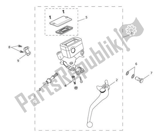 All parts for the Master Cylinder Assy Front of the Triumph Tiger 1200 XCX 1215 2018 - 2020