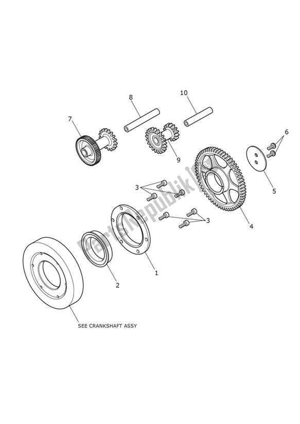 Todas as partes de Sprag Clutch - Speed Twin 900 do Triumph Speed Twin 900 2019 - 2021