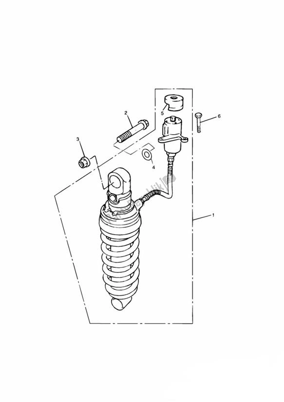 Tutte le parti per il Rear Suspension Unit From 055072 del Triumph Trophy From VIN 29156 1215 2018 - 2021