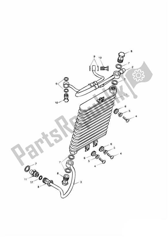 Tutte le parti per il Oil Cooling del Triumph Bonneville & T 100 Carburator 865 2001 - 2015