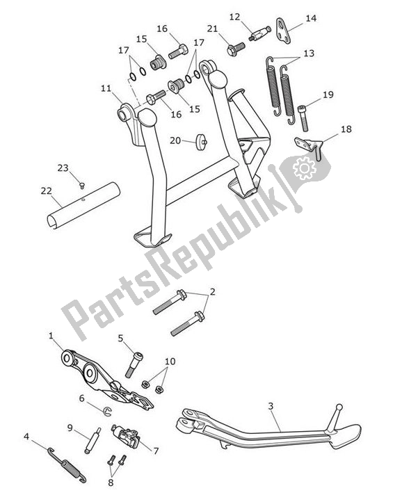 Wszystkie części do Stojaki Triumph Tiger 1200 XCA 1215 2018 - 2021