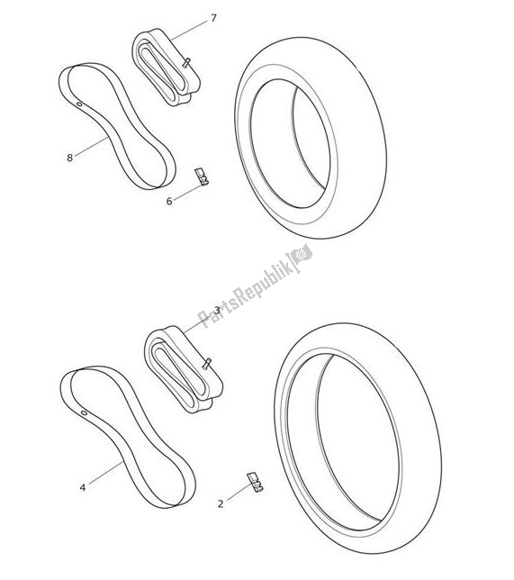 Tutte le parti per il Tyres del Triumph Tiger XCA From VIN 855532 1215 2018 - 2021