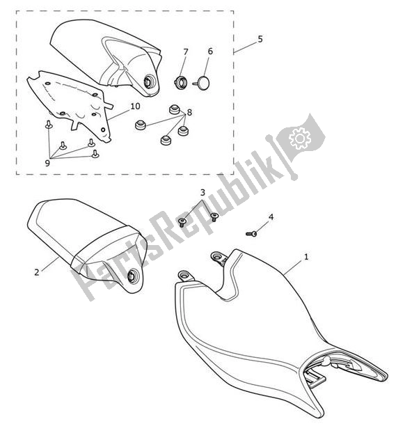 All parts for the Seats of the Triumph Speed Triple 1200 RS 1160 2021 - 2024