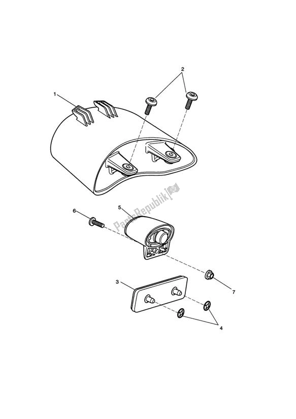 Toutes les pièces pour le Feu Arrière du Triumph Speed Triple 1050 From VIN 333179 2011 - 2015