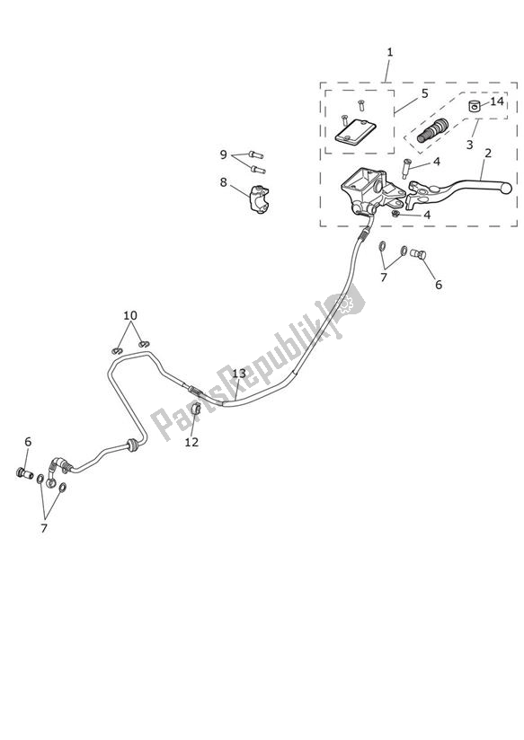 Tutte le parti per il Controllo Della Frizione del Triumph Tiger Explorer XC 1215 2012 - 2016