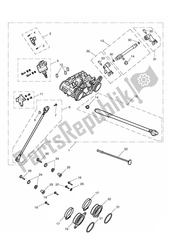 Tutte le parti per il Injection del Triumph Thunderbird Commander 1699 2014 - 2016