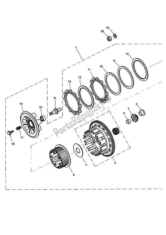 Todas las partes para Embrague de Triumph Sprint ST 955I From VIN 139277 2002 - 2004