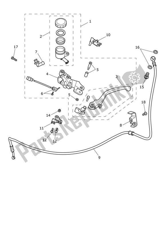 Tutte le parti per il Controllo Della Frizione del Triumph Tiger 1200 GT PRO 1215 2022 - 2024