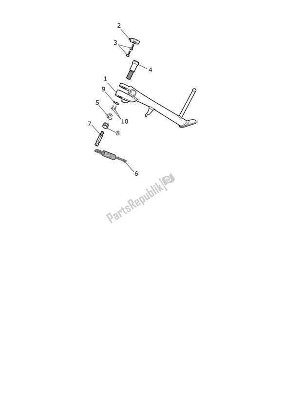 All parts for the Stands of the Triumph Thruxton R 1200 2016 - 2020