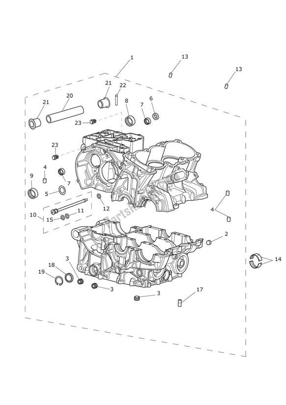 Tutte le parti per il Carter del Triumph Tiger XCX UP TO VIN 855531 1215 2015 - 2017