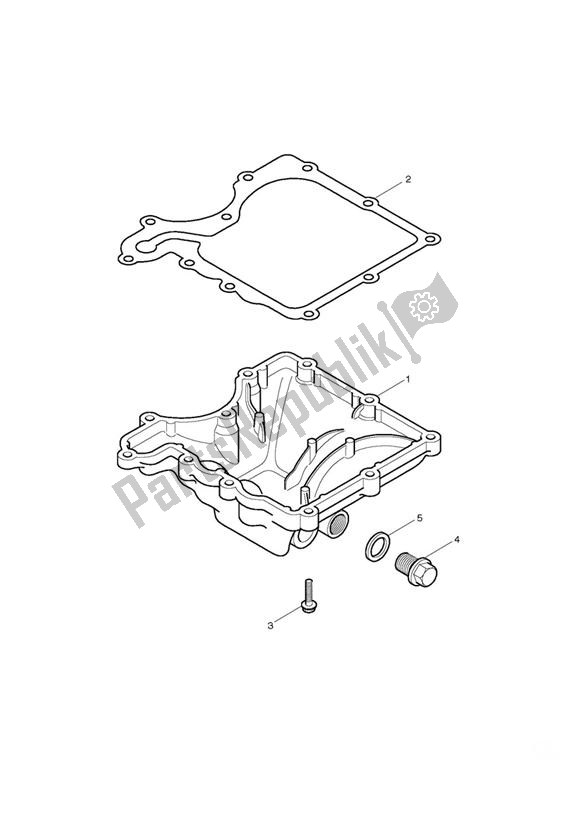 Tutte le parti per il Oil Sump del Triumph Bonneville EFI UP TO VIN 380776 865 2008 - 2011