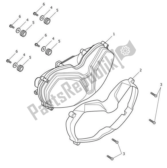Tutte le parti per il Faro del Triumph Tiger 1200 XCA 1215 2018 - 2021