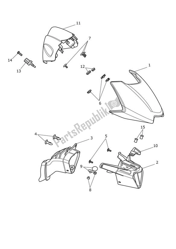 Toutes les pièces pour le Cockpit du Triumph Street Triple RS UP TO VIN 965682 765 2017 - 2020