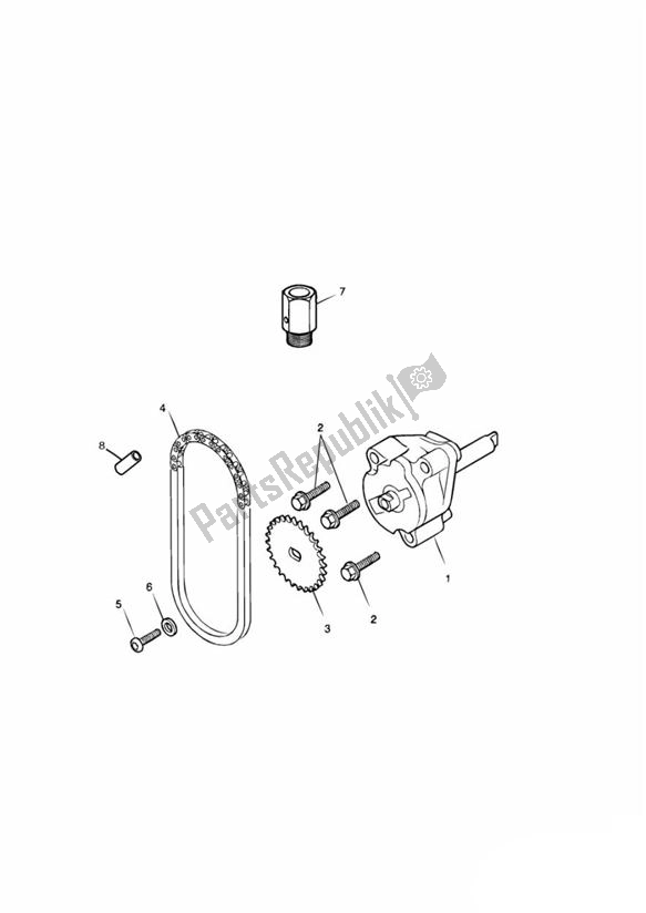 Alle onderdelen voor de Oliepomp van de Triumph Daytona 955I From VIN 132513 1997 - 2006