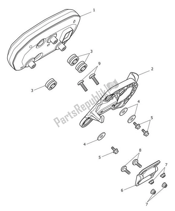 Wszystkie części do Instrument Triumph Tiger 1200 XCA 1215 2018 - 2021