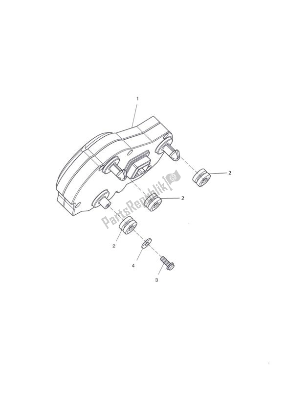 Todas las partes para Instrument de Triumph Tiger Sport UP TO VIN 750469 1050 2013 - 2021