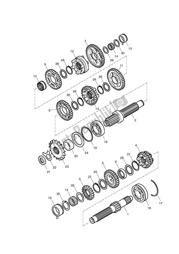 All parts for the Gears of the Triumph Scrambler EFI UP TO 2015 865 2008 - 2016