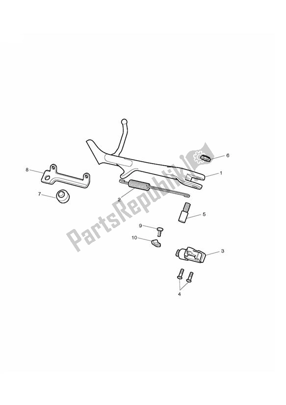 All parts for the Stands of the Triumph Thunderbird Commander 1699 2014 - 2016